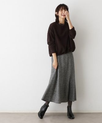 洗える】ツイードフレアスカート（2002535859） | Dessin