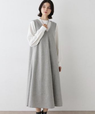 洗える】Vネックジャンパースカート（2002535860