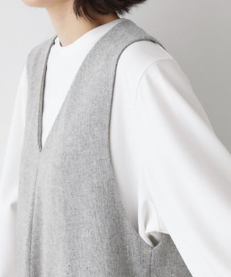 洗える】Vネックジャンパースカート（2002535860