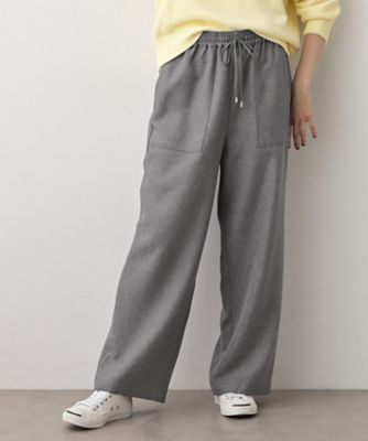 ＜Dessin (Women)＞【セットアップ可／ウエスト総ゴム】ツイードライクワイドパンツ（２００２５３５８６６）