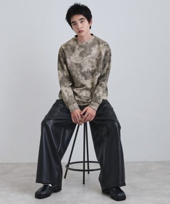 ヴィンテージライクプリント クルーネックカットソー