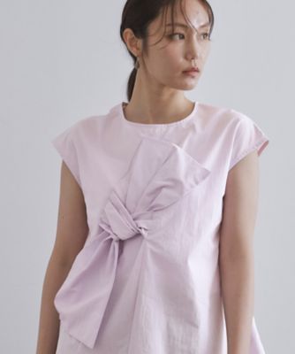 【SALE】OPAQUE.CLIP (Women)/オペークドットクリップ リボンモチーフブラウス(2002535956) パープル080 トップス【三越伊勢丹/公式】