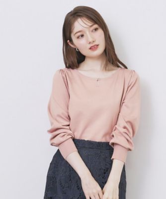 とと　Cニット　ピンク 畦編クルーネックニットプルオーバー＜大きいサイズ有＞シック