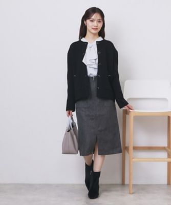 ダブルフェイスコーディガン【洗濯機OK】（2002536190