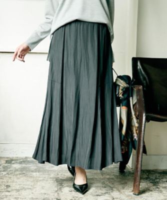 秋冬兼用／1枚で着映え】ソフト裾フレアスカート