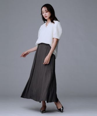 洗える／1枚で着映え】ソフト裾フレアスカート（2002536231