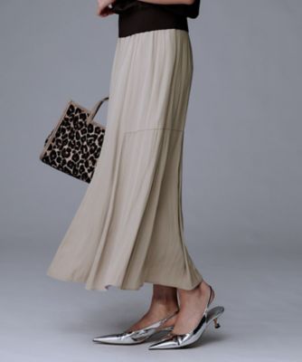 洗える／1枚で着映え】ソフト裾フレアスカート（2002536231