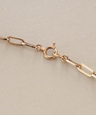 K10ダイヤモンド 中空プリムダイヤステーション ネックレス