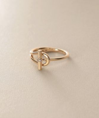 エテ ete レイヤード K10YG メッシュ リング 15号 レイヤード］ K10YG メッシュ リング | ete bijoux (Women