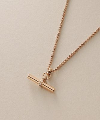 K10ダイヤモンド マンテルモチーフ ネックレス