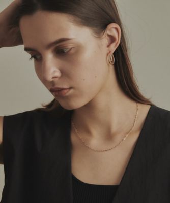 最終値下げ 未使用 K10 ダブルフープ ピアス K10ダブルカーブ フープピアス（ピアス） | COCOSHNIK（ココシュ