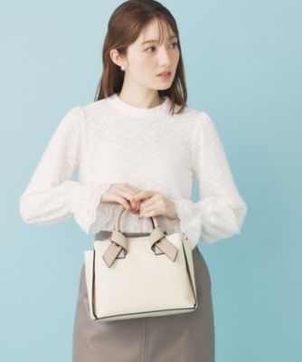 美品　アイボリー レース長袖シャツ レース開襟シャツ | LOUNGEDRESS(ラウンジドレス)レディース
