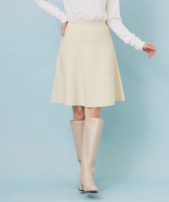 フレアミニニットスカート【洗濯機OK】（2002536288