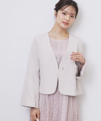 ノーカラージャケット　　36 GLOBAL WORK｜ウツクシルエットノーカラージャケット/133613