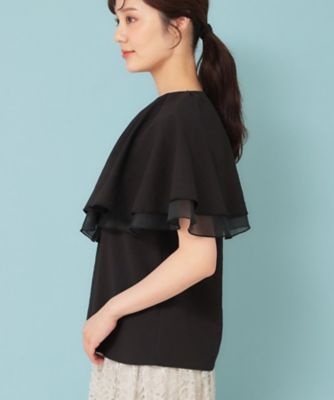 ブラックピースナウ　フリルケープ BPN フリル付きケープ ブラックピースナウ BLACK PEACE NOW