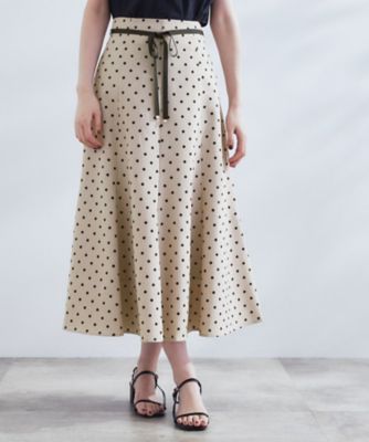 ドットで華やぐ 軽やかマーメイドスカート（2002536676