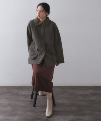 OPAQUE .CLIPロングマウンテンコート　グレー　size Free ◇【大草直子さんコラボ】ロングマウンテンコート（ブルゾン