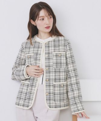 チェック　ツイード風　ブラウン　トラベルジャケット　Ｌ チェック ツイード風 ブラウン トラベルジャケット L ツイード