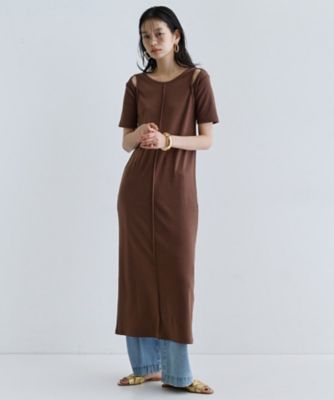 【一部店舗限定】リブカットソーワンピース（２００２５３６７９６）