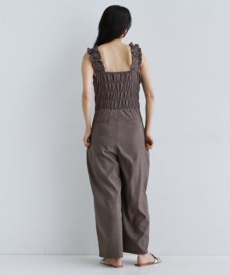 【一部店舗限定】ショルダーシャーリングサロペット（２００２５３６７９９）