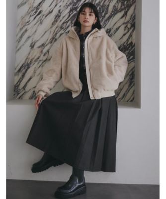 リバーシブルフェイクファーブルゾン GLOBAL WORK｜リバーシブル