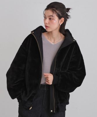 2WAY／洗える】リバーシブル フェイクファーブルゾン