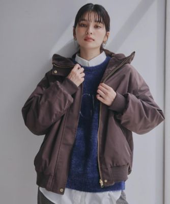 新品♡troisフェイクファースエード　リバーシブルブルゾン trois トロワ ファーフードブルゾン T246-83046 レディース