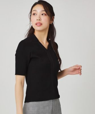 手洗い可】衿付きニットトップス（2002536863） | COUP DE