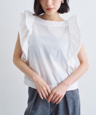 ＜CODE A (Women)＞ｒｕｆｆｌｅ　ｄｒａｍａ　ｂｌｏｕｓｅ（２００２５３７００６）