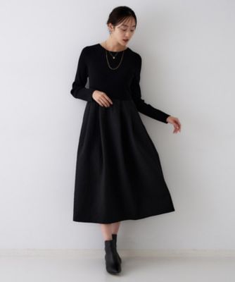 極美品 familiar 日本製 ドッキングワンピース ニット 千鳥格子 100 クラシカルな千鳥格子 ニットチュニックワンピース – ONE PEACE ONLINE