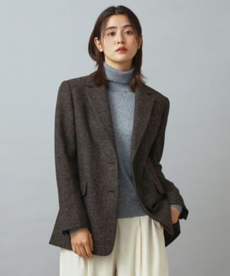 ショートツイルジャケット bflat｜【単品】ツイルショートテーラードジャケット | Rakuten