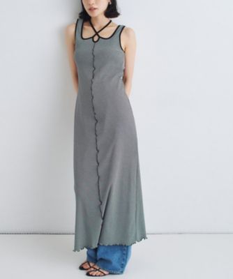 ＜CODE A (Women)＞ｃｈｉｃ　ｂｏｒｄｅｒ　ｊｅｒｓｅｙ　ｄｒｅｓｓ（２００２５３７２４１）
