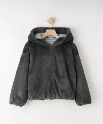 ＜SHOO･LA･RUE (Baby&Kids)＞【１３０－１５０ｃｍ／スクール】耳付きフェイクファーパーカ（２００２５３７４０２）