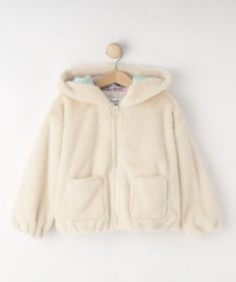 ＜SHOO･LA･RUE (Baby&Kids)＞【１００－１２０ｃｍ／トドラー】耳付きフェイクファーパーカ（２００２５３７４０３）