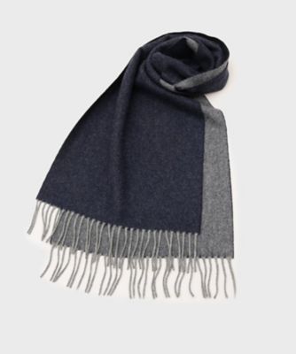 カシミヤ100％】ピュアカシミヤリバーシブルマフラー