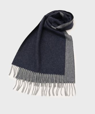 tk. TAKEO KIKUCHI (Men)/ティーケー タケオキクチ【カシミヤ100%】ピュアカシミヤリバーシブルマフラー(2002537405) アオ093 ネックウォーマー【三越伊勢丹/公式】