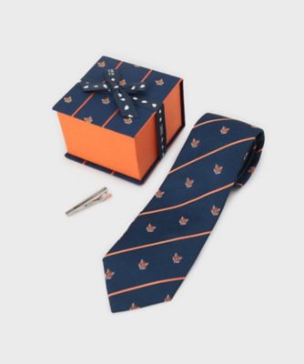 TAKEO KIKUCHI (Men)/タケオキクチ クラシッククレスト ネクタイ & ピンBOXセット(2002537424) アオ594 【三越伊勢丹/公式】