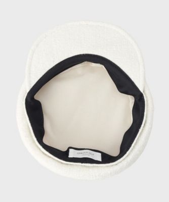 【とん太様用】AUBERGE ツイードキャスケット グレー HATBLOCK先染ウール 杢ストレッチ ツイード キャスケット 送料無料