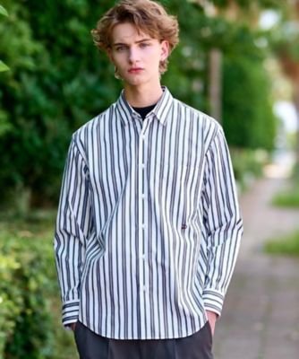 DRESSTERIOR (Men) /ドレステリア THOMAS MASON ストライプシャツ(2002537664) グレー312 トップス【三越伊勢丹/公式】