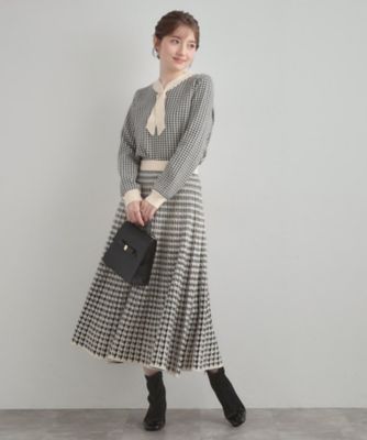 5370【極美品】マスターバニー 千鳥柄 クルーネックニット サイドジップ 楽天市場】ビッグ ニット 『 千鳥格子 』 チクチクしない レディース