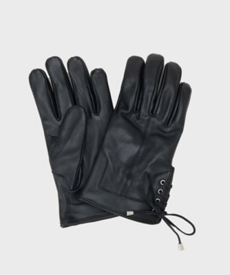 本革／ギフトにおススメ】レースアップグローブ