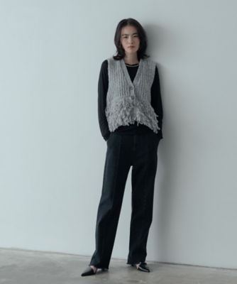 Vネックループニットベスト（2002537718） | GALLEST
