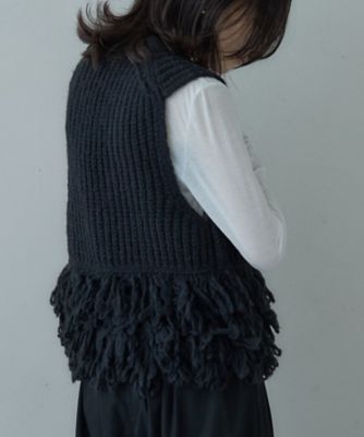 Vネックループニットベスト（2002537718） | GALLEST