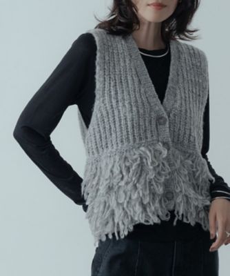 ＜GALLEST (Women)＞Ｖネックループニットベスト（２００２５３７７１８）