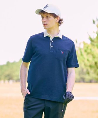 新レーベル ADABAT NAVY】吸水速乾 サッカーストライプ