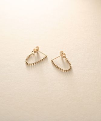＜COCOHNIK ONKITSCH (Women)＞◆Ｋ１０カットボールチェーン　フープピアス（２００２５３７７５６）
