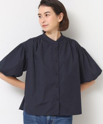 洗える】バルーンスリーブバッグギャザーブラウス