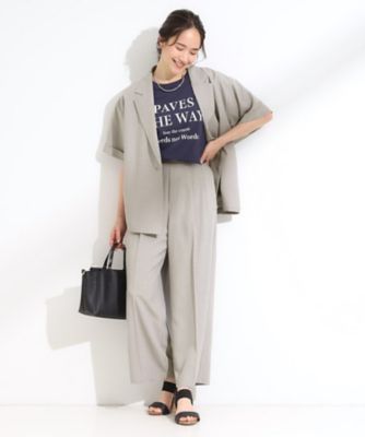 パンツ shuu ライトクロスクロップドワイドパンツ - SOÉJU online store