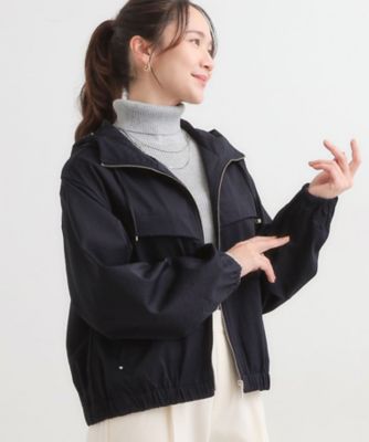 S－LL】気楽にさらりと羽織れる 大人のフードブルゾン