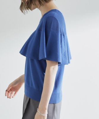 【値下】ENFOLD♡フリルカラーケーブルニット38 NOMAE（ノーマエ）の「パイピングフリルカラーニット（ニット